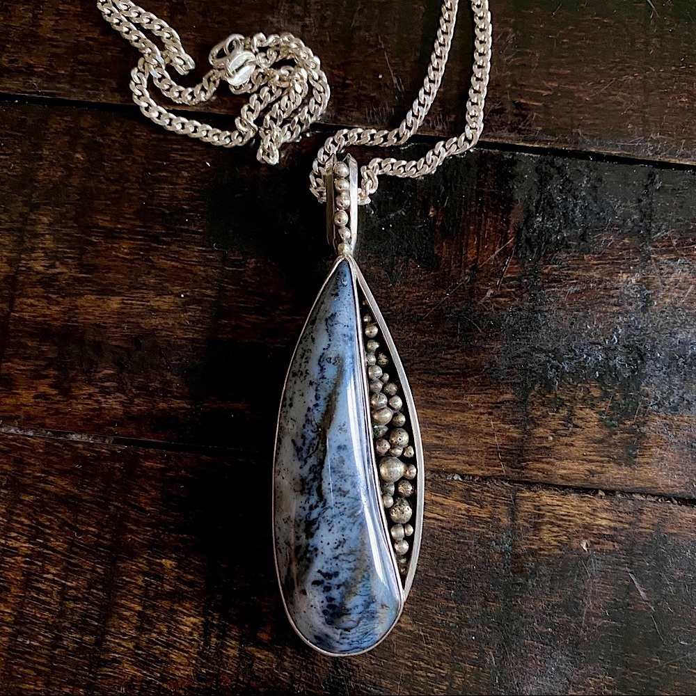 Sodalite Pendant and Chain